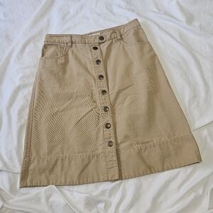 Tommy Hilfiger Tan Knee-Length A-Line Skirt